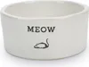 Beeztees Meow - Katzennapf - Keramik - weiß - 11,5x4 cm Produktbild-Vorschau 1