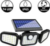 LED Solar -Außenleuchten,Bewegungsmelder Solarstrahler,IP65 Produktbild-Vorschau 1
