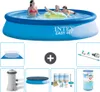 Intex runder aufblasbarer Easy Set-Schwimmpool – 396 x 84 Produktbild-Vorschau 1