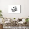 Poster - Poster ohne Rahmen - Nashorn Porträt Grafik - Produktbild-Vorschau 5
