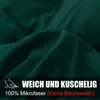 Kopfkissenbezug 80x80 Dunkelgrün 2er Set Mikrofaser Produktbild-Vorschau 3