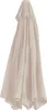 A closed umbrella cover, made of fabric, in a cream color. Produktbild-Vorschau