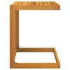 A side view of a wooden C-table. Náhled obrázku produktu