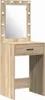 A vanity table with a mirror and lights. Podgląd zdjęcia produktu