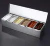 Zutatenbehälter Edelstahl 6 Einsätze Zutatenbox Gewürzboxen Produktbild-Vorschau 7