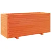 vidaXL Pflanzkübel Wachsbraun 110x40x49,5 cm Massivholz Produktbild-Vorschau 1