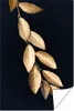 MuchoWow® Poster Baum - Blatt - Gold 40x60 cm - Plakate für Produktbild-Vorschau 1