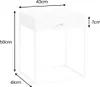 riess-ambiente Industrial Beistelltisch SLIM LINE 50cm weiß Produktbild-Vorschau 11