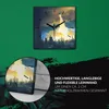 Coloray Uhr auf Leinwand 30x30 cm Wand Uhr Dekoration Produktbild-Vorschau 5