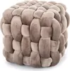 Hocker DOMINICK aus Stoff, beige, 45 cm breit, 41 cm hoch, Produktbild-Vorschau 1