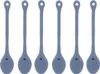 6er Set Kaffeelöffel Iris Blue matt blau L. 13,5cm mit Herz Produktbild-Vorschau 1