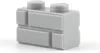 A single light gray LEGO brick with a textured surface is shown against a white background. Produktbild-Vorschau