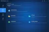 A screenshot of the AOMEI Backupper software interface, showing various backup and sync options. Produktbild-Vorschau