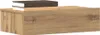 A wooden bedside table with two books on top. Produktbild-Vorschau