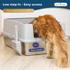 Katzenklo Edelstahl XXL Groß – Katzentoilette Edelstahl für Produktbild-Vorschau 8