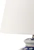 BELIANI Lampa stołowa biała z niebieskim porcelanowa Podgląd zdjęcia produktu 5