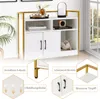 COSTWAY Cat Cabinet Litter Box s dvojitými dverami a Náhľad obrázku produktu 6
