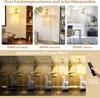Collage showing a floor lamp with different color temperatures and dimming levels, along with a remote control. Anteprima dell’immagine prodotto