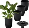 Lamela sada 3 květináčů | Mira | ECO | Black | 25 cm Náhled obrázku produktu 1