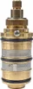 A close-up studio shot of a brass shower valve cartridge. Produktbild-Vorschau