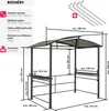 Pavilon na grilování Asado 2,4x1,5x2,34 m - šedý Náhled obrázku produktu 7