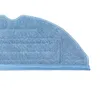 A close-up of a blue microfiber cleaning cloth, likely a replacement pad for a robot vacuum cleaner. Produktbild-Vorschau