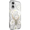 A clear, side-view shot of an iPhone case with a daisy design and MagSafe ring. Podgląd zdjęcia produktu