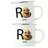 R Ente 2024 Emaille Tasse Rente Geschenk Ruhestand Produktbild-Vorschau 2