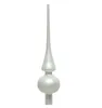 Christbaumspitze Glas 26cm winterweiß matt Produktbild-Vorschau 2