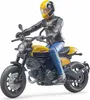 Bruder Motorrad Ducati Scrambler mit Fahrer Produktbild-Vorschau 1