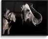 MuchoWow® MuchoWow® Gerahmtes Poster Elefant - Schwarz - Produktbild-Vorschau 1