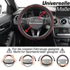 Lenkrad-Bezug Kunst-Leder  Schwarz 37-39 cm Auto Produktbild-Vorschau 3