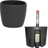 Set3 Keramik Hydro Blumentopf Venus 18/12 grau struktur Ø Produktbild-Vorschau 1
