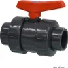 Kogelkraan PVC-U 50 mm lijmmof 16bar DN40 grijs type 2000 Produktbild-Vorschau 1