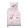 Bettwäsche Einhorn 135x200 + 80x80 cm (Unicorn) Produktbild-Vorschau 3
