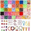 2500+ Loom Bänder Set, 40 Rastern Bunte Gummibänder Kit für Produktbild-Vorschau 1