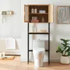 Toilettenschrank 'Tervola' Bambus 172 x 63 x 27 cm in Produktbild-Vorschau 2