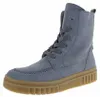Gabor Damen Schnürboots aus blauem Rauleder mit Schnürung Produktbild-Vorschau 1
