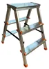 Escabeau 3 marches Marche-pied Aluminium Charge 125 kg Voir les images du produit 2