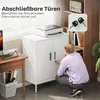 HOMCOM Aktenschrank abschließbar Büroschrank mit 2 Türen 2 Produktbild-Vorschau 5