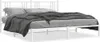 Bettgestell mit Kopfteil Metall Weiß 200x200 cm Produktbild-Vorschau 2