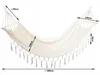Verk 01904 Hamaka houpací síť dřevo 200 x 150 cm béžová Náhled obrázku produktu 4