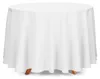 Tischdecke, weiß, Ø 300 cm, Polyester, rund, Stoff Produktbild-Vorschau 1