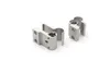 Two silver-colored metal hinges are shown against a white background. Produktbild-Vorschau
