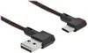 DELOCK USB-A 2.0  Stecker < USB-C Stecker gewinkelt 0,2m Anteprima dell’immagine prodotto 2