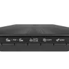 A close-up view of the top edge of a black flatbed scanner, showing control buttons. Produktbild-Vorschau