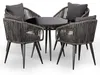 di volio Gartenmöbel Set RIETI - Grau, Sitzgruppe outdoor Produktbild-Vorschau 1