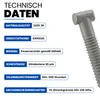 Set Hammerkopfschraube M14 x 82 mm + Bundmutter SW 22 mit Produktbild-Vorschau 4