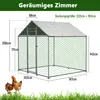 Hühnerstall Hühnerhaus Geflügelstall 2x2x2m Freilaufgehege Produktbild-Vorschau 2