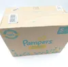 A cardboard box of Pampers diapers. Podgląd zdjęcia produktu